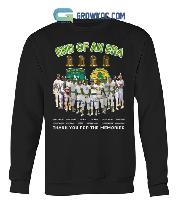 Oakland Athletics End Of An Era T Shirt