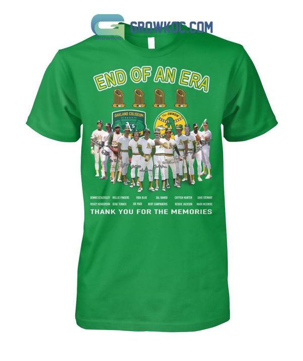 Oakland Athletics End Of An Era T Shirt