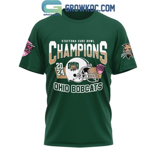 Ohio Bobcats Staffona Cure Bowl Champions 2024 Hoodie T-Shirt