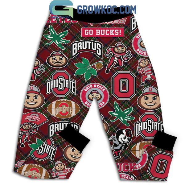 Ohio State Buckeyes Have Yourself A Buckeyes Christmas Holidays Fleece Pajamas Set