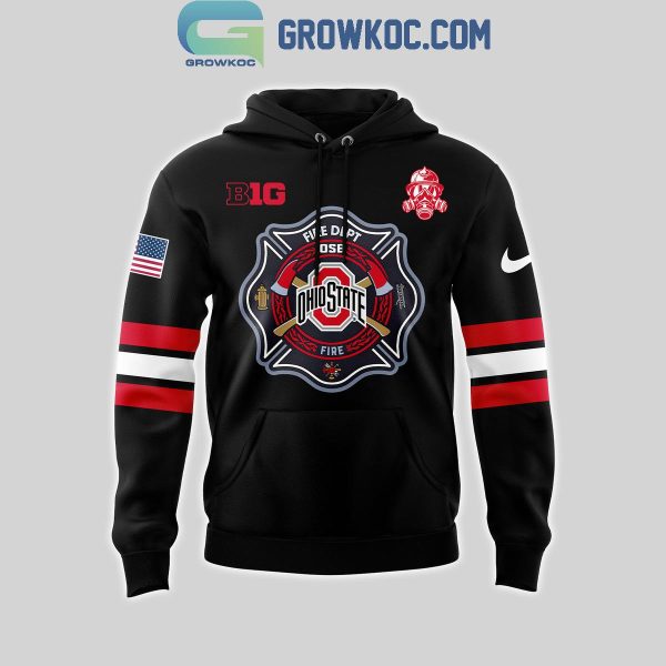 Ohio State Buckeyes Night Of 2024 Firefighter Appreciation Celebrate Hoodie T-Shirt