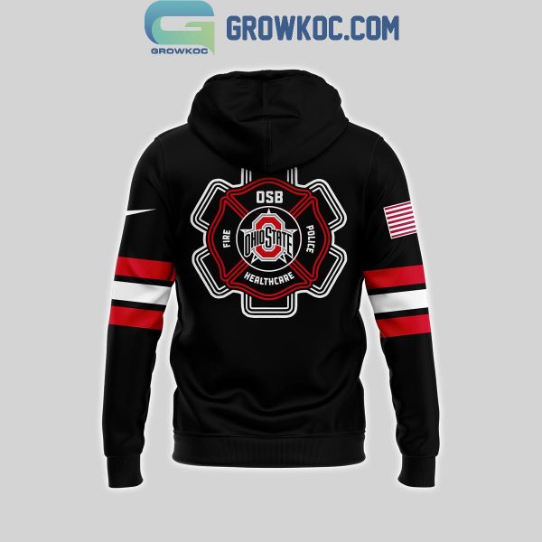 Ohio State Buckeyes Night Of 2024 Firefighter Appreciation Celebrate Hoodie T-Shirt