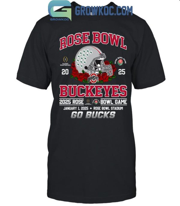 Ohio State Buckeyes Rose Bowl Game 2025 Go Bucks T Shirt