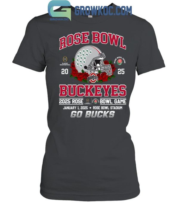 Ohio State Buckeyes Rose Bowl Game 2025 Go Bucks T Shirt