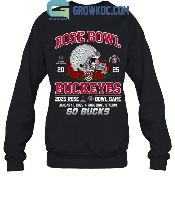 Ohio State Buckeyes Rose Bowl Game 2025 Go Bucks T Shirt