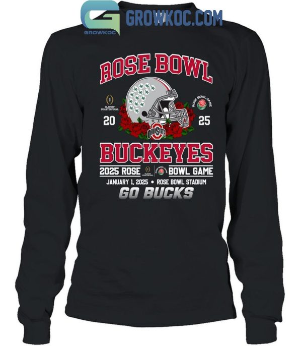 Ohio State Buckeyes Rose Bowl Game 2025 Go Bucks T Shirt