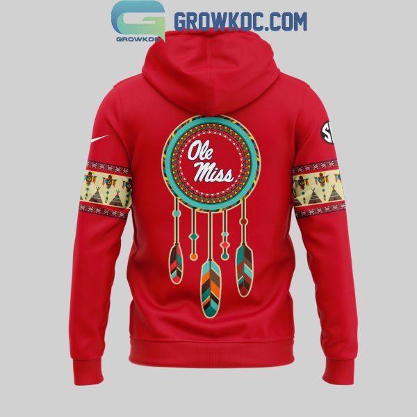 Ole Miss Rebels Football Remember Native American Heritage Hoodie T-Shirt