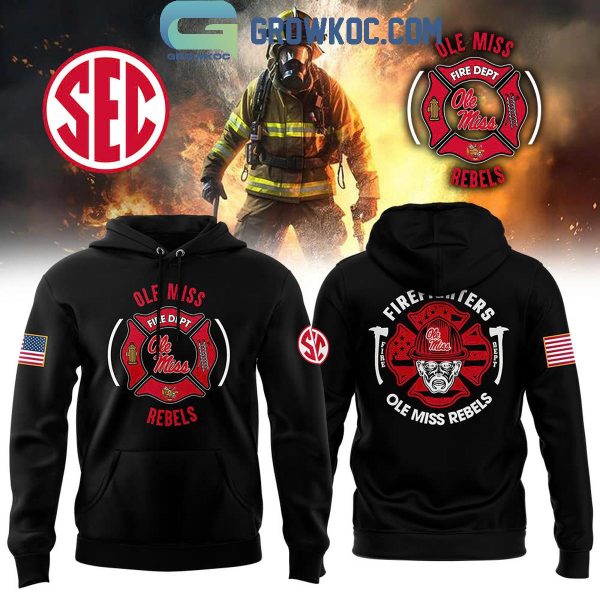 Ole Miss Rebels Night Of 2024 Firefighter Appreciation Celebrate Hoodie T-Shirt