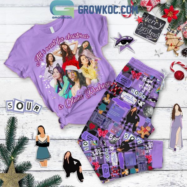 Olivia Rodrigo Is All I Want For Christmas Memories Fleece Pajamas Set