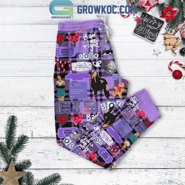 Olivia Rodrigo Is All I Want For Christmas Memories Fleece Pajamas Set