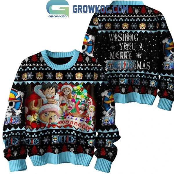 One Piece We Wish You A Merry Once Piecemas Christmas Ugly Sweater