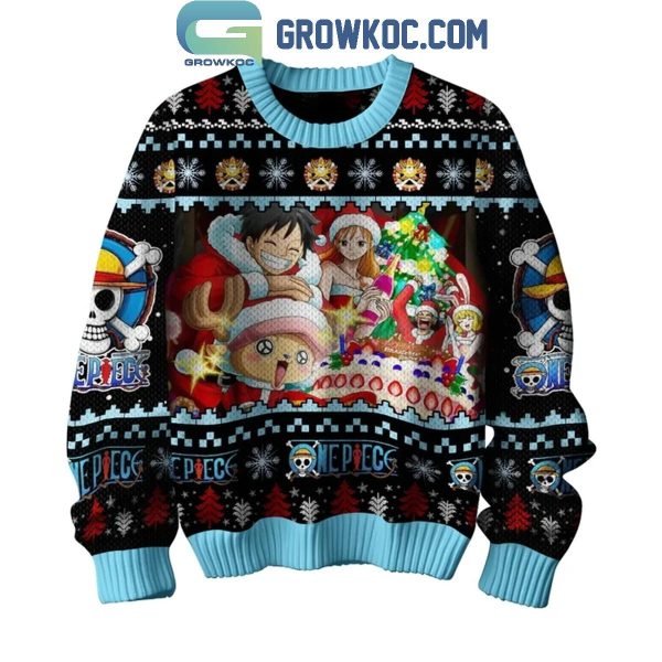 One Piece We Wish You A Merry Once Piecemas Christmas Ugly Sweater