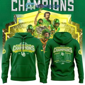 Oregon Ducks 2024 Football Big10 Championship Winner Hoodie T-Shirt