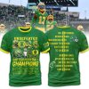 Oregon Ducks Big 10 Champions 2024 Hoodie T-Shirt Yellow Design