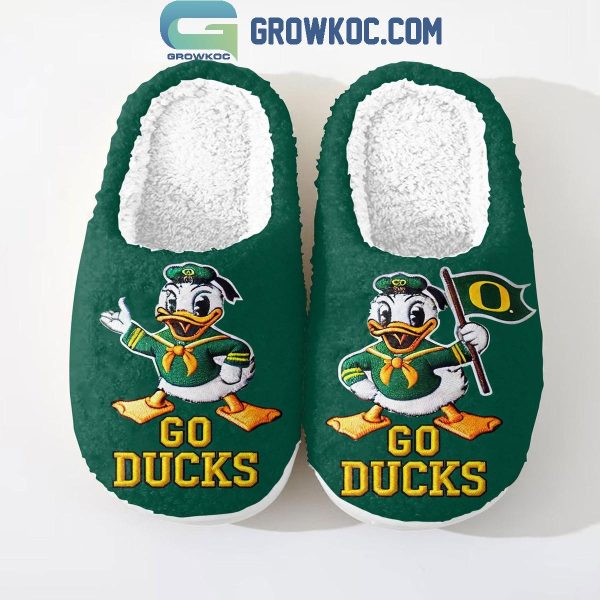 Oregon Ducks Go Ducks 2025 House Slippers