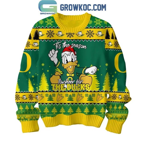 Oregon Ducks Go Ducks Mighty Oregon Christmas Donald Ducks Ugly Sweater