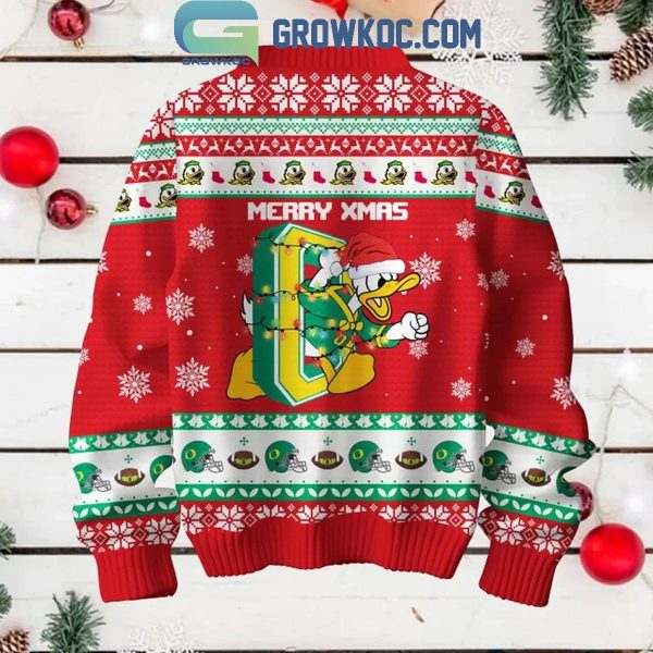 Oregon Ducks Just A Chill Guy Who Love 2024 Christmas Ugly Sweater