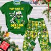 Oregon Ducks You Have 2 Choices Root For The Ducks Or Be Quite Fleece Pajamas Set