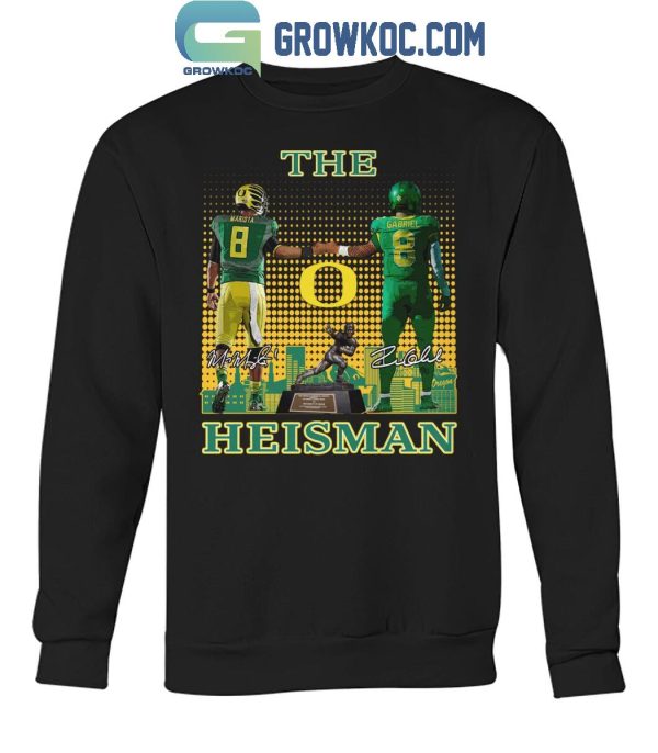 Oregon Ducks The Heisman Mariota Gabriel 2024 T-Shirt