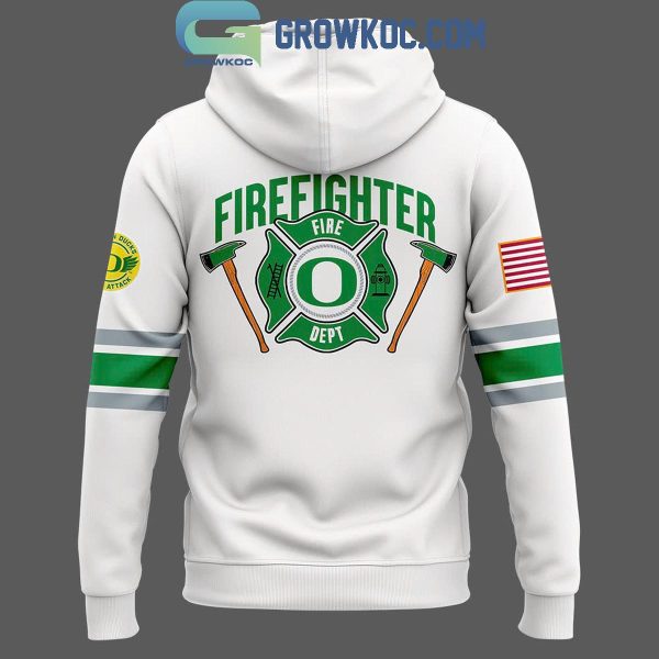 Oregon Ducks x 2024 Firefighter Appreciation Night Hoodie T-Shirt