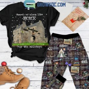 Outlanders There’s No Place Like Home For Holidays Christmas Fleece Pajamas Set