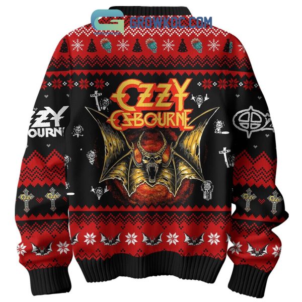 Ozzy Osbourne King Of Bat 2024 Christmas Fan Ugly Sweater