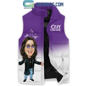 Ozzy Osbourne Speak Of Devil 2025 Christmas Sleeveless Puffer Jacket