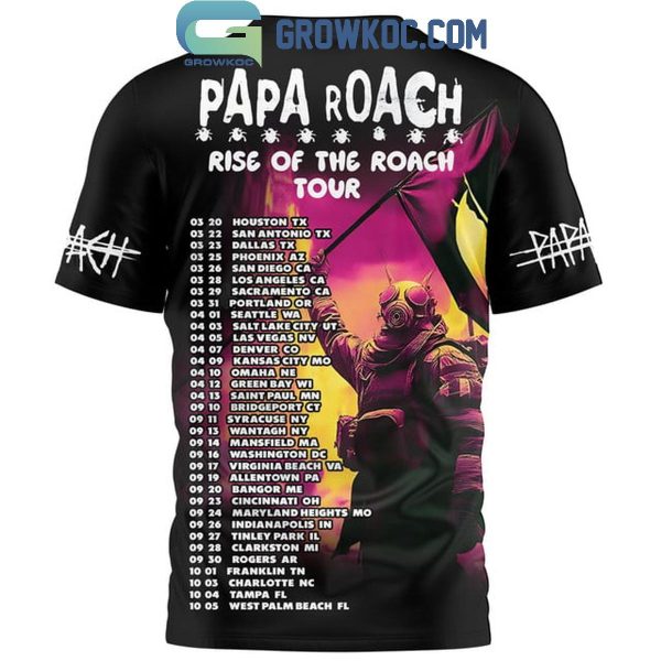 Papa Roach Rise Of The Roach 2025 The Schedule Of Greatness Hoodie T-Shirt