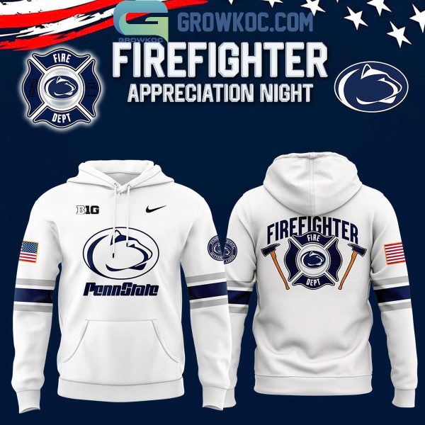 Penn State Nittany Lions x 2024 Firefighter Appreciation Night Hoodie T-Shirt