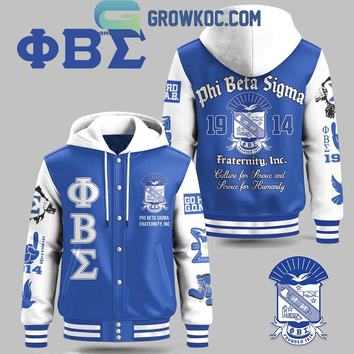 Phi Beta Sigma 1914 Fraternity Inc. Baseball Jacket Phi Beta Sigma 1914 Fraternity Inc. Baseball Jacket