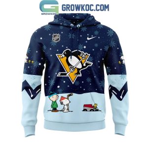 Pittsburgh Penguins Cheer Christmas Night With Peanuts And Snoopy Hoodie Long Pants