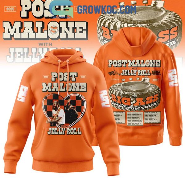 Post Malone And Jelly Roll Ready For 2024 Big Ass Stadium Tour Hoodie T-Shirt