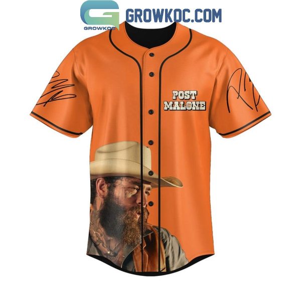 Post Malone Big Ass Stadium Tour 2025 With Jelly Roll Personalized Baseball Jersey