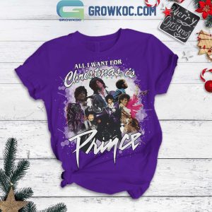 Prince All I Want For Christmas Party 2024 Fleece Pajamas Set