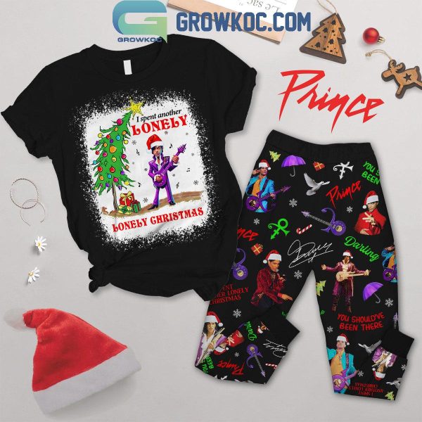 Prince I Spent Another Lonely Lonely Christmas 2024 Fleece Pajamas Set