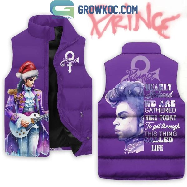 Prince We Are Gathered Here Today 2024 Christmas Sleeveless Puffer Jacket