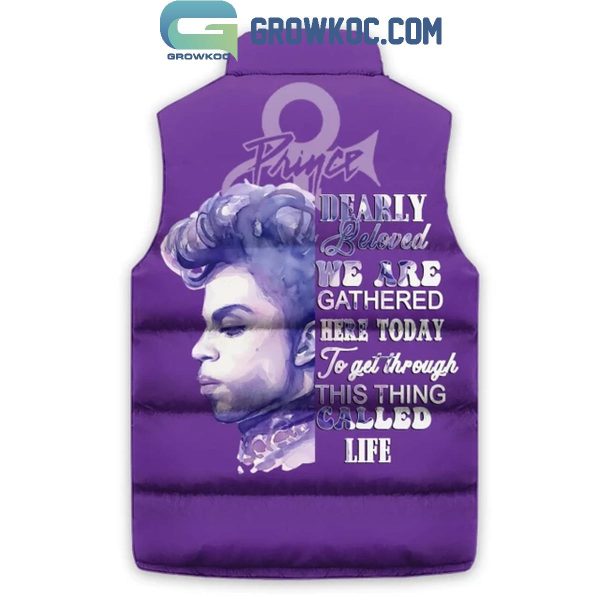 Prince We Are Gathered Here Today 2024 Christmas Sleeveless Puffer Jacket