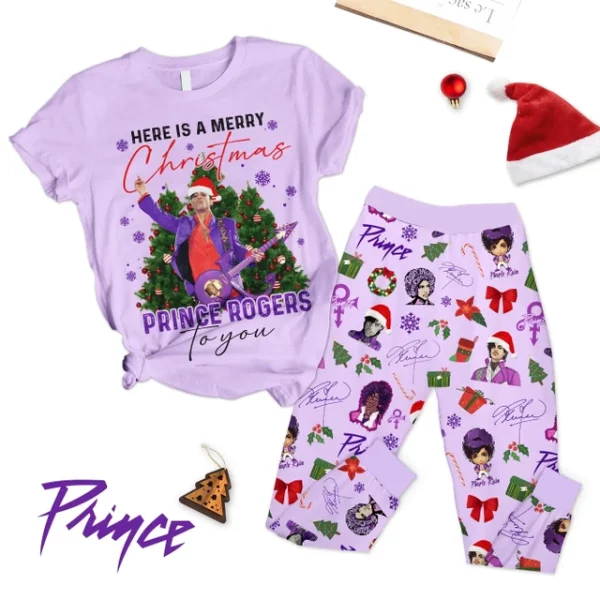 Prince Have Yourself A Prince Roger Christmas Xmas 2024 Fleece Pajamas Set