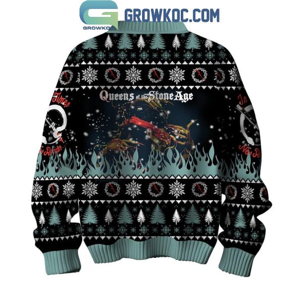 Queen Of Stone Age Death And Love 2024 Christmas Ugly Sweater