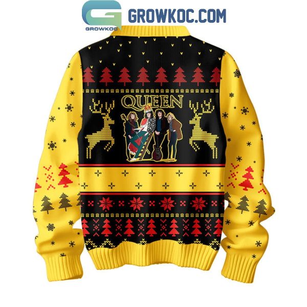 Queen Rock You In Merry Christmas 2024 Ugly Sweater