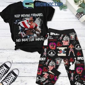 Rocky Keep Moving Forward No Matter What 2024 Fleece Pajamas Set