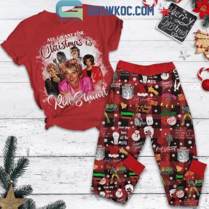 Rod Stewart All I Want Is Stewart Christmas Fleece Pajamas Set