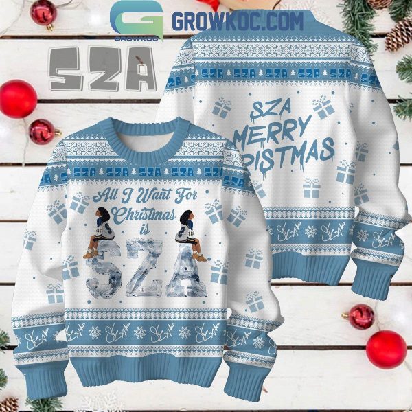 SZA All I Want For Christmas 2024 SZA Merry Pistmas Ugly Sweater