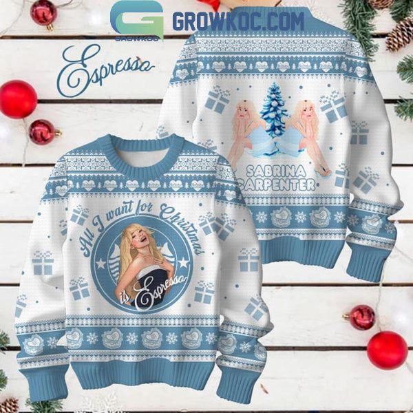 Sabrina Carpenter All I Want For Christmas Is Sabrina Ugly Sweater