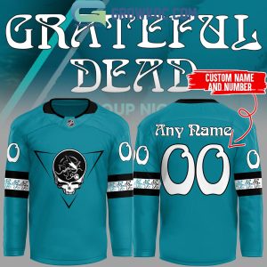 San Jose Sharks Grateful Dead Time To Celebrate Personalized Hockey Jersey