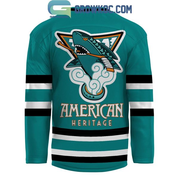 San Jose Sharks Native American Heritage It’s Our Honor Hockey Jersey