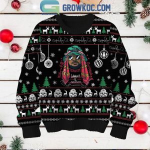 ScHoolboy Q Blue Lips Christmas Holidays Ugly Sweater