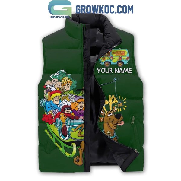 Scooby-Doo Christmas Begins With Christ Personalized Sleeveless Puffer Jacket