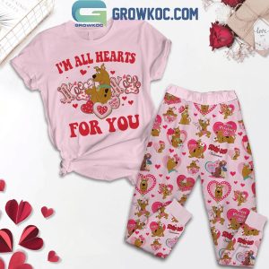 Scooby-Doo I’m All Hearts For You Valentine’s Day 2025 Fleece Pajamas Set