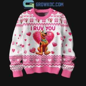 Scooby-doo 2025 True Love I Ruv You Happy Valentine Ugly Sweater